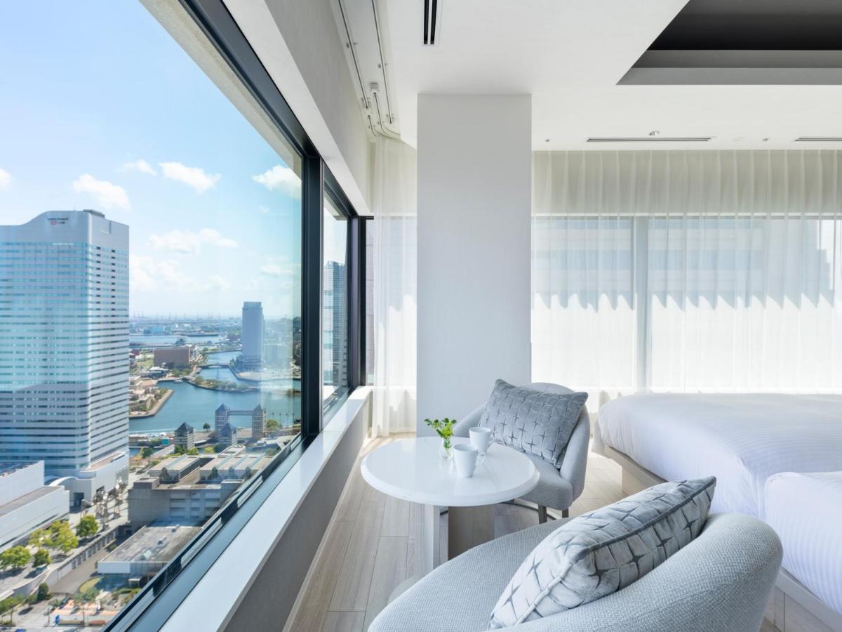 Mitsui Garden Hotel Yokohama Minatomirai Premier المظهر الخارجي الصورة View from a suite