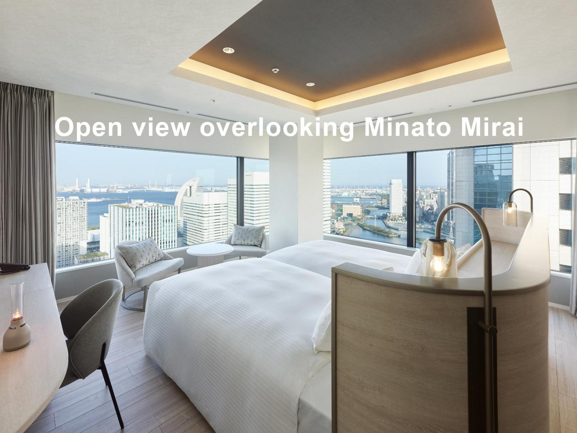 Mitsui Garden Hotel Yokohama Minatomirai Premier المظهر الخارجي الصورة Open view overlooking Minato Mirai