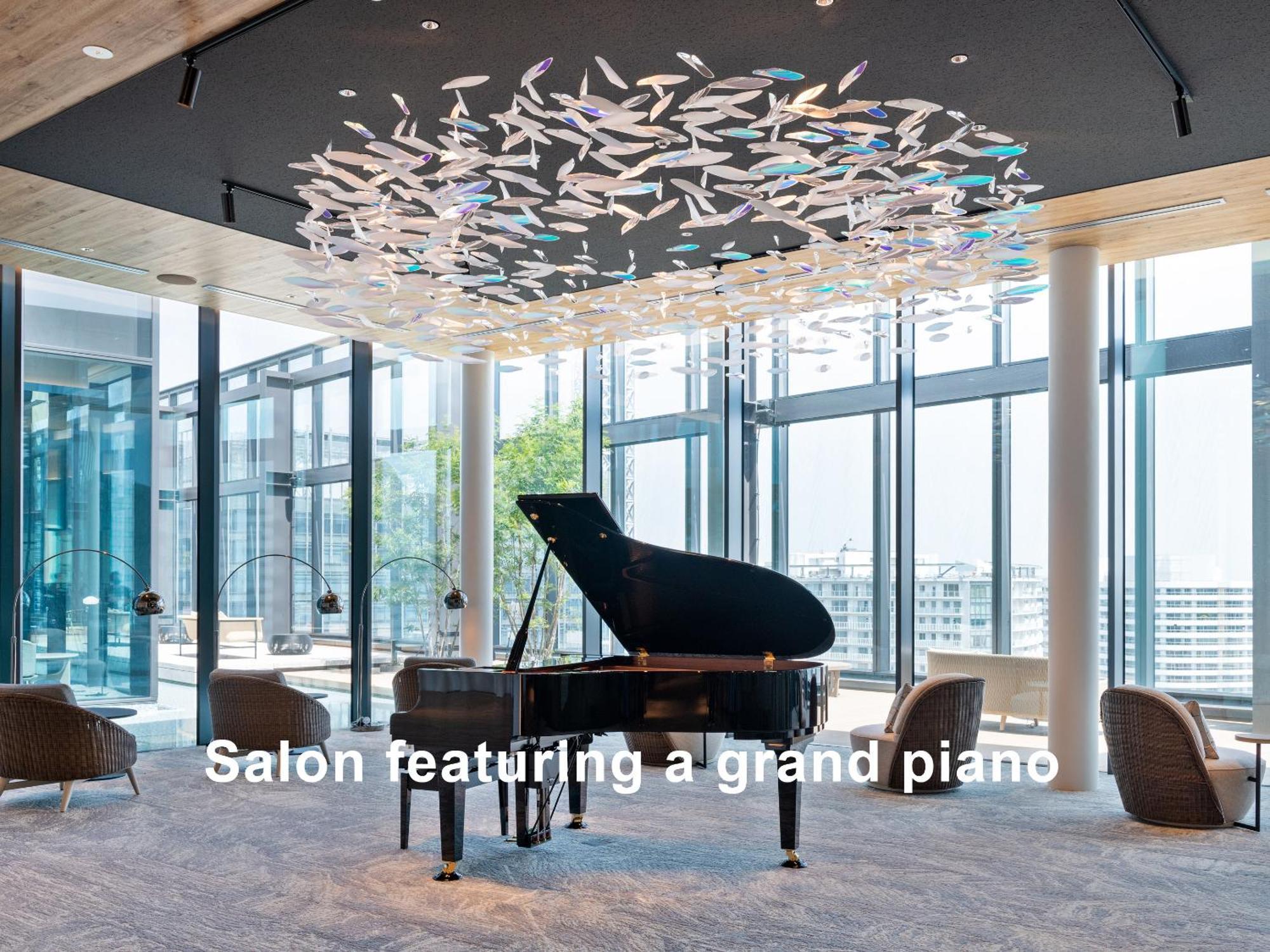 Mitsui Garden Hotel Yokohama Minatomirai Premier المظهر الخارجي الصورة Salon featuring a grand piano